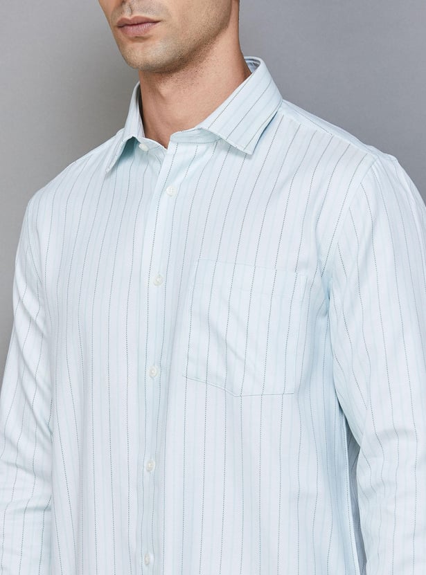 BLACKBERRYS Men Striped Slim Fit Formal Shirt