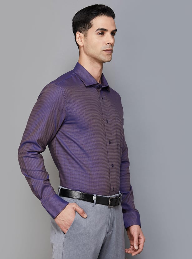 BLACKBERRYS Men Slim Fit Printed Formal Shirt