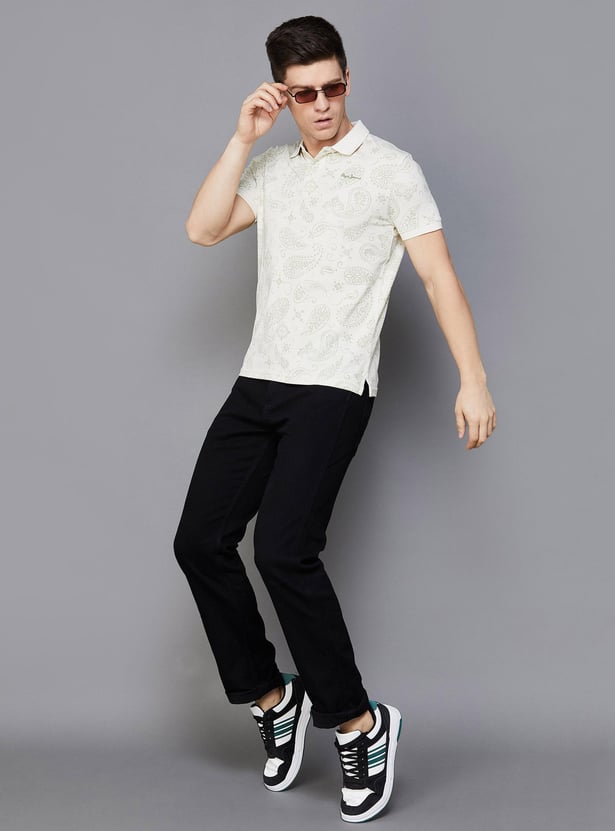 FLYING MACHINE Men Solid Regular Straight Jeans