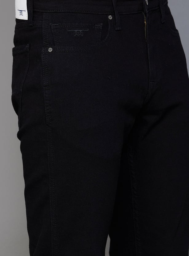 FLYING MACHINE Men Solid Regular Straight Jeans