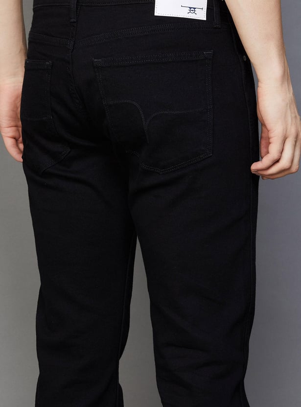 FLYING MACHINE Men Solid Regular Straight Jeans