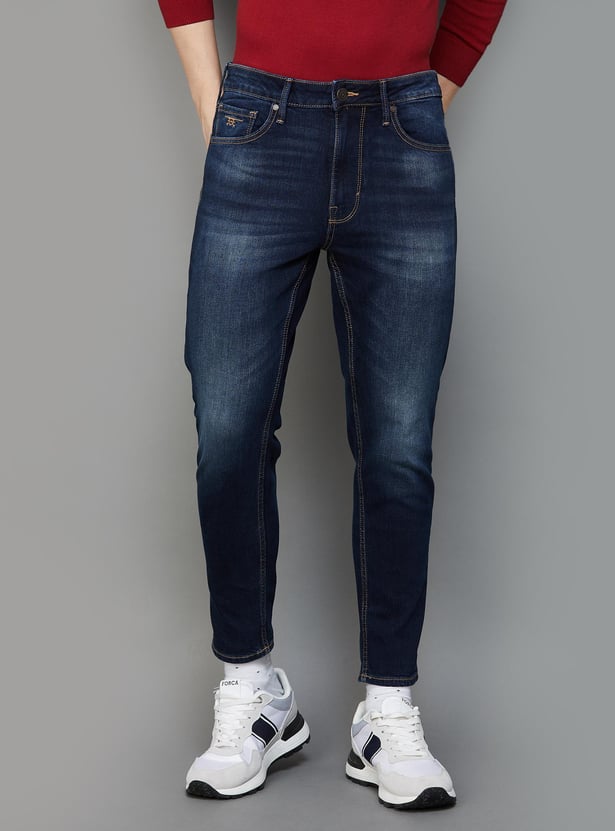 FLYING MACHINE Men Stonewashed Relaxed Tapered Fit Jeans