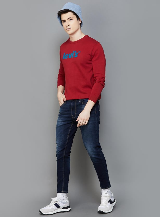 FLYING MACHINE Men Stonewashed Relaxed Tapered Fit Jeans