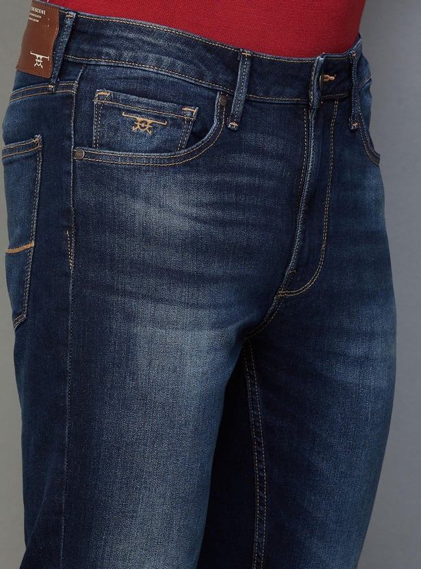 FLYING MACHINE Men Stonewashed Relaxed Tapered Fit Jeans
