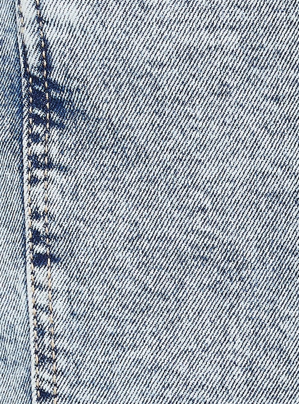 FLYING MACHINE Men Acid Washed Relaxed Tapered Fit Jeans