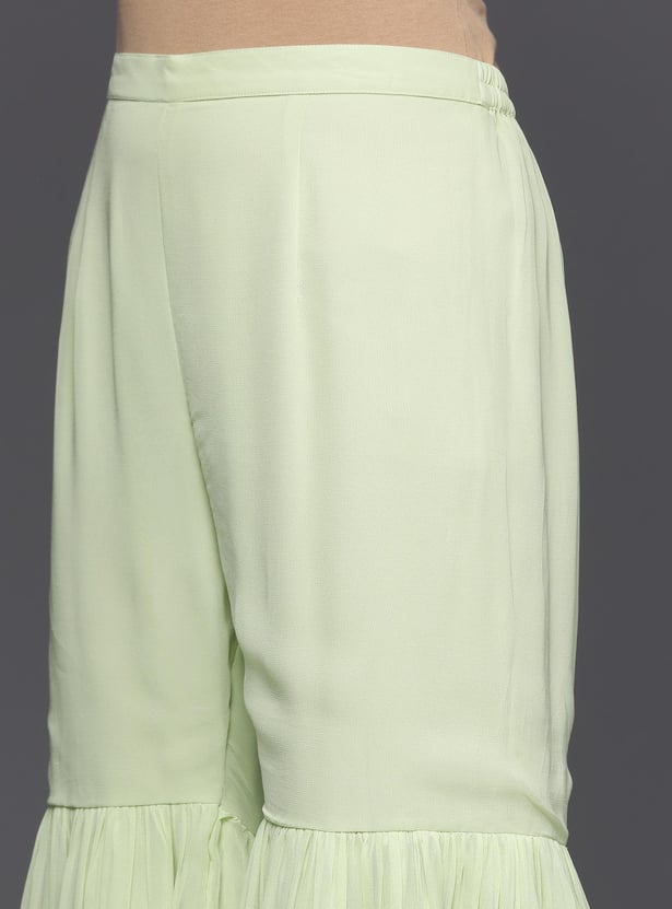 LIBAS Women Embroidered A-line Kurta Set