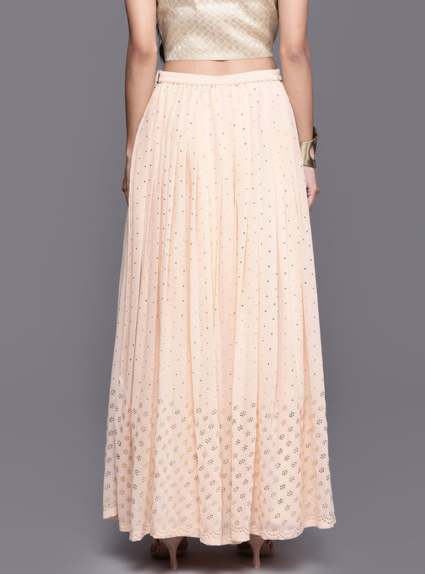 LIBAS Women Embellished A-line Skirt