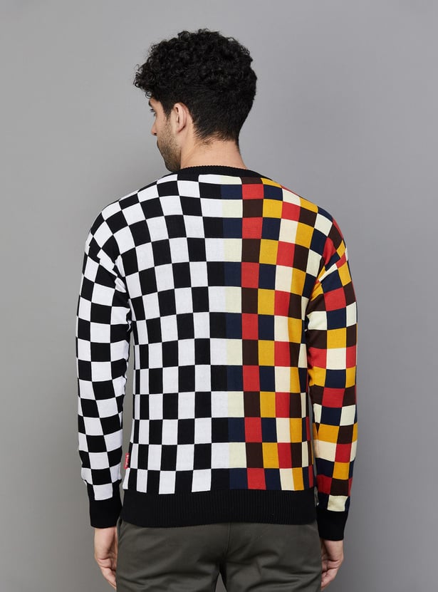 UNITED COLORS OF BENETTON Men Checked Sweater