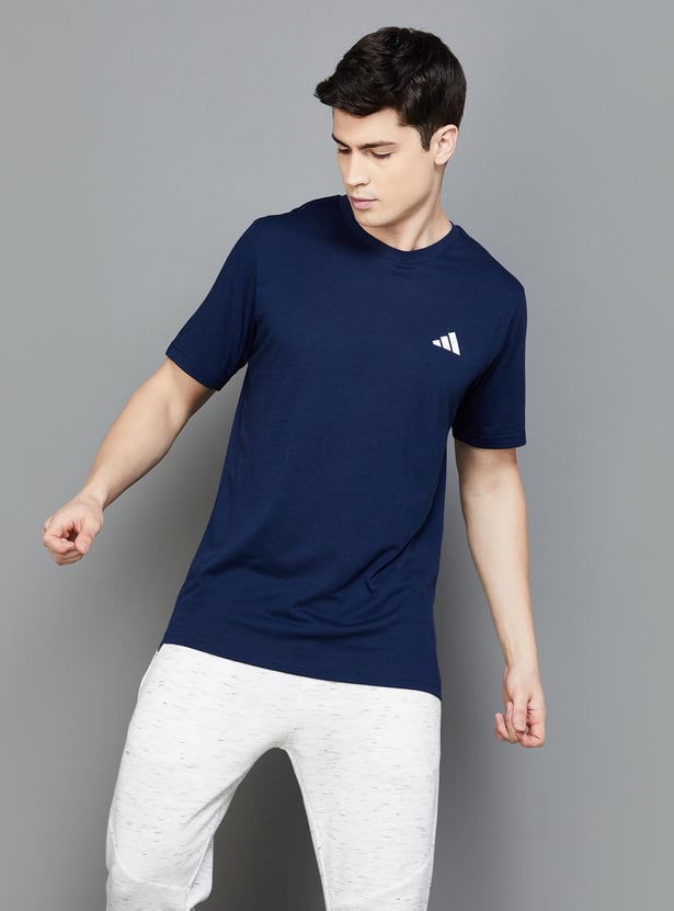 ADIDAS Men Solid Regular Fit Sports T-shirt