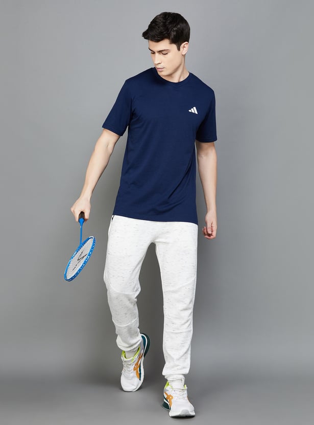 ADIDAS Men Solid Regular Fit Sports T-shirt