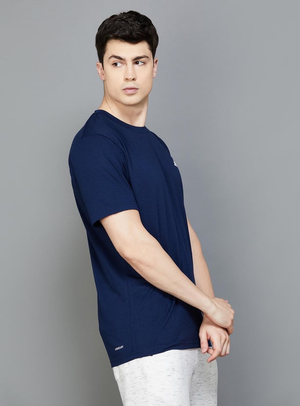 ADIDAS Men Solid Regular Fit Sports T-shirt