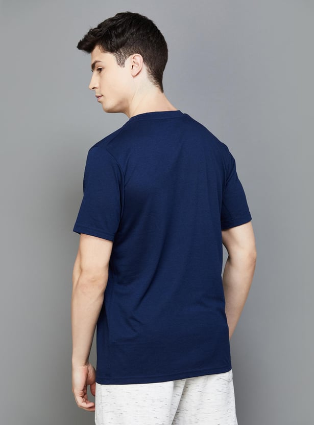 ADIDAS Men Solid Regular Fit Sports T-shirt