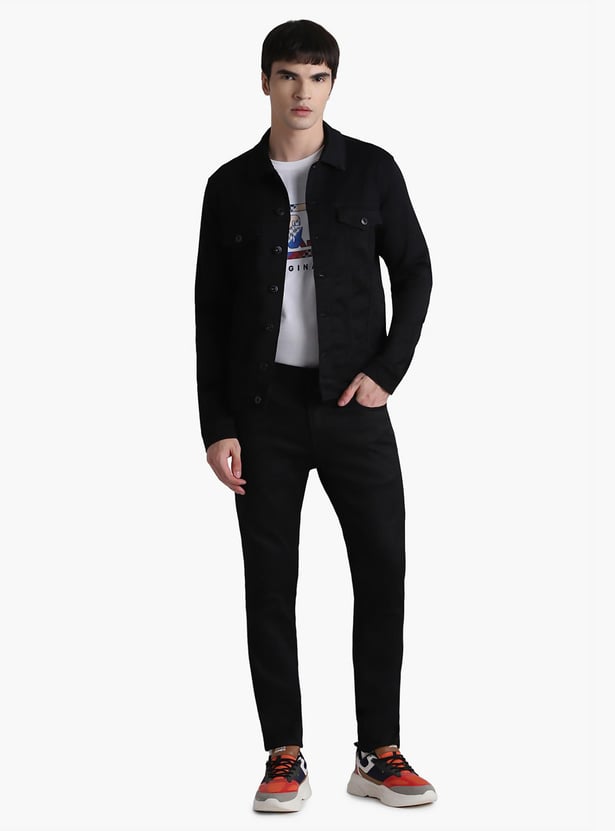 JACK & JONES Men Solid Denim Jacket