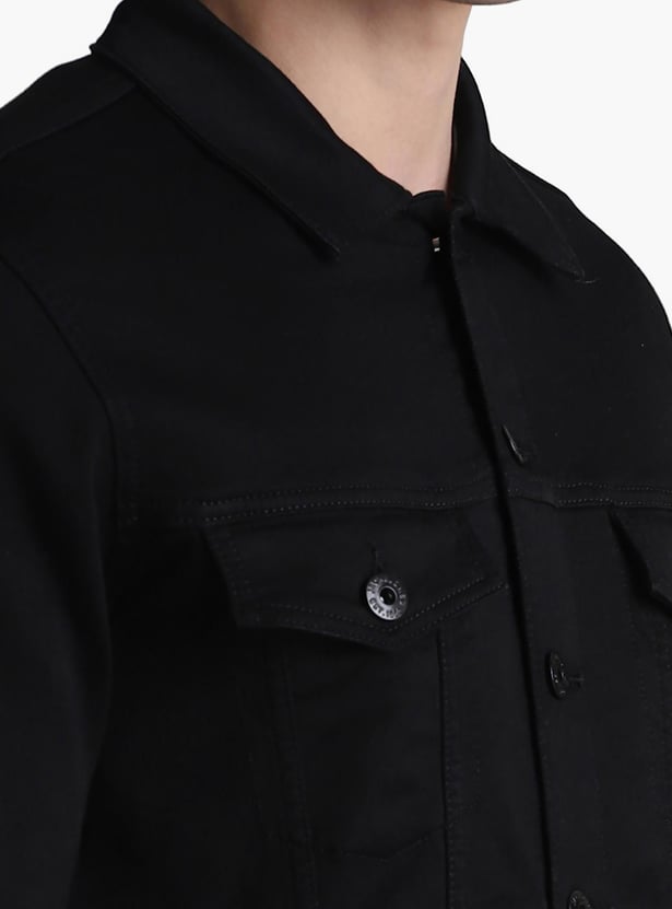JACK & JONES Men Solid Denim Jacket