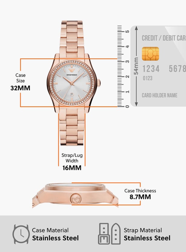 EMPORIO ARMANI Women Embellished Analog Watch - AR11558