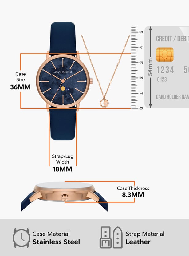 ARMANI EXCHANGE Women Multifunctional Watch with Necklace - AX7149SET
