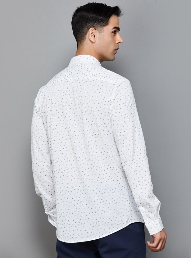 ALLEN SOLLY Men Printed Slim Fit Casual Shirt