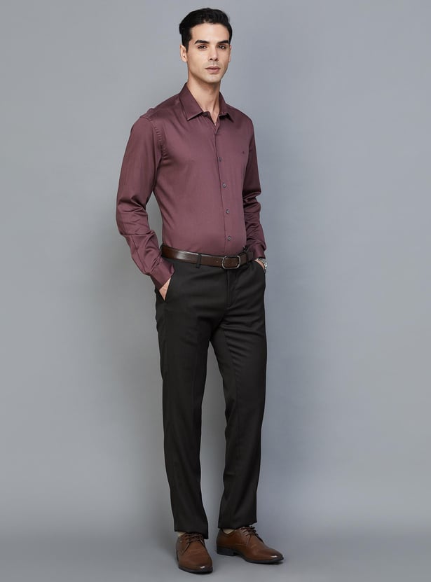 ARROW Men Solid Slim Fit Formal Shirt
