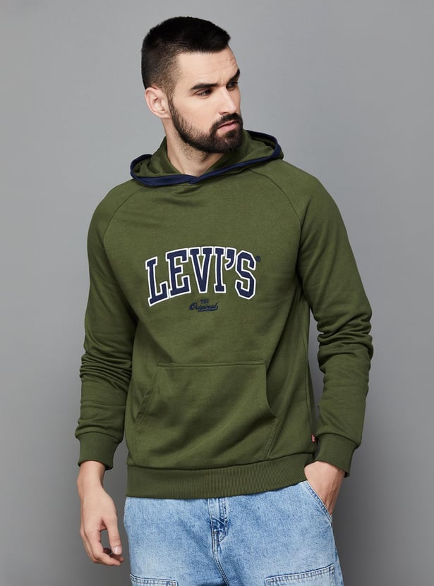 LEVI's Men Printed Hooded Sweatshirt