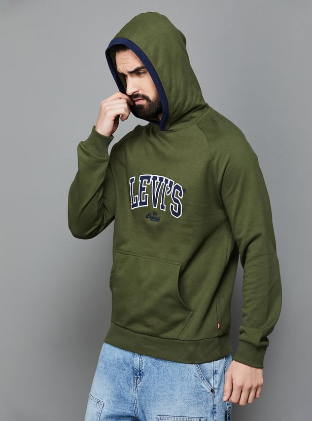 LEVI's Men Printed Hooded Sweatshirt