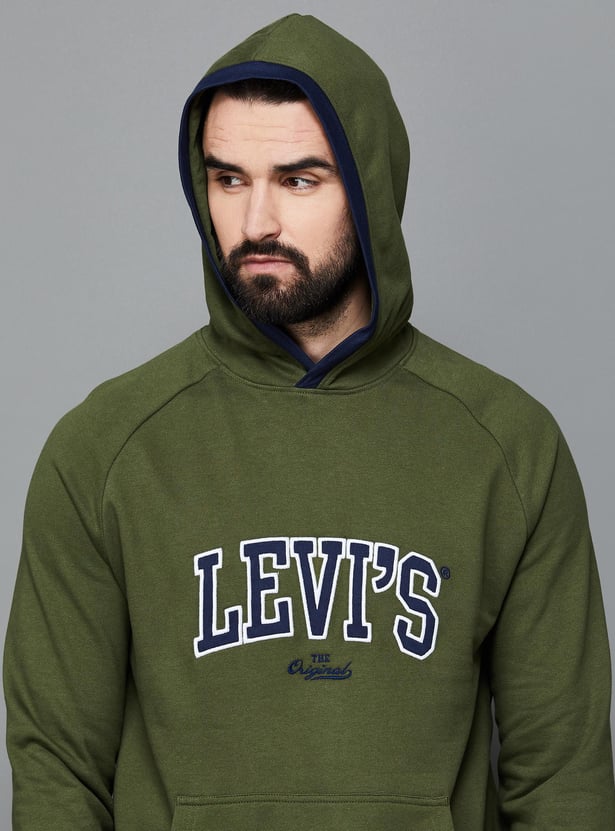LEVI's Men Printed Hooded Sweatshirt