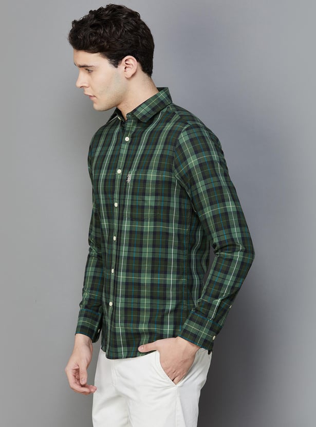 U.S. POLO ASSN. Men Checked Regular Fit Casual Shirt