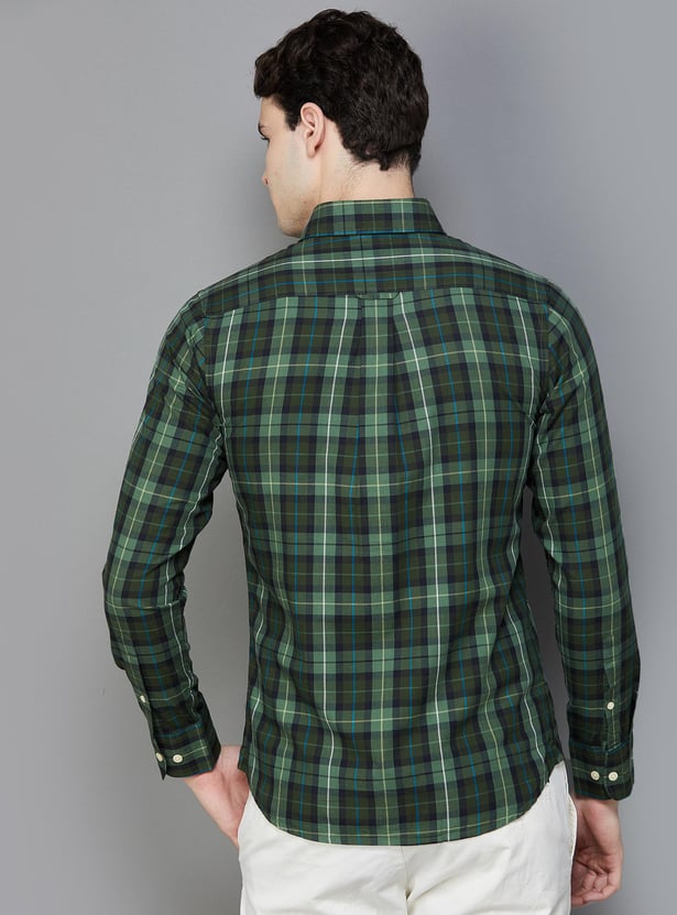 U.S. POLO ASSN. Men Checked Regular Fit Casual Shirt