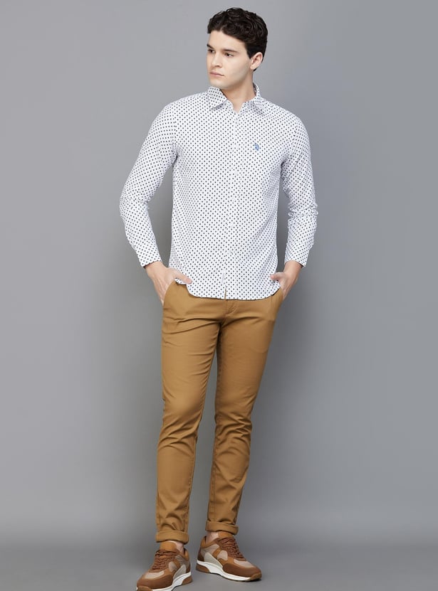 U.S. POLO ASSN. Men Printed Regular Fit Casual Shirt