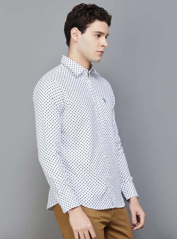 U.S. POLO ASSN. Men Printed Regular Fit Casual Shirt