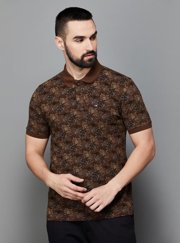 ARROW SPORT Men Printed Regular Fit Polo T-shirt