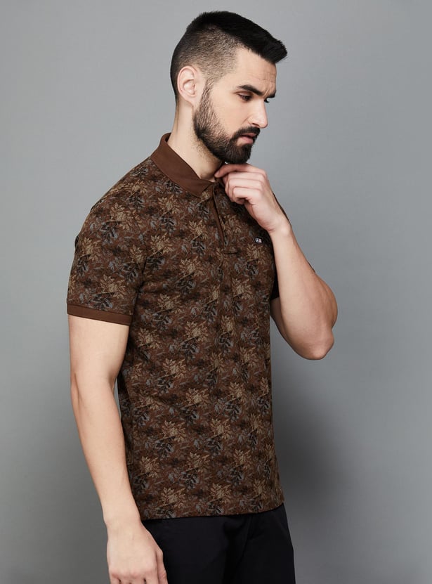 ARROW SPORT Men Printed Regular Fit Polo T-shirt