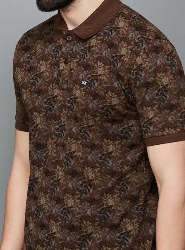 ARROW SPORT Men Printed Regular Fit Polo T-shirt