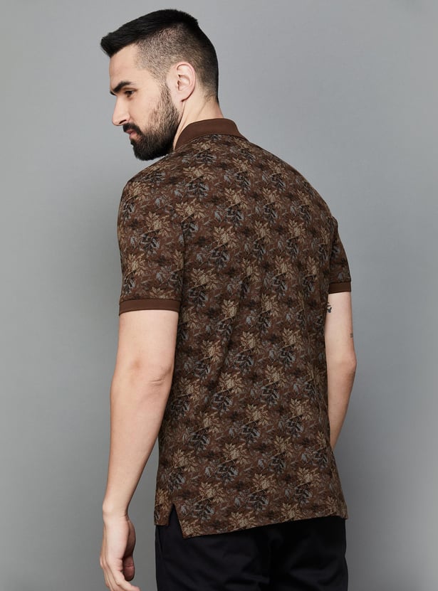 ARROW SPORT Men Printed Regular Fit Polo T-shirt