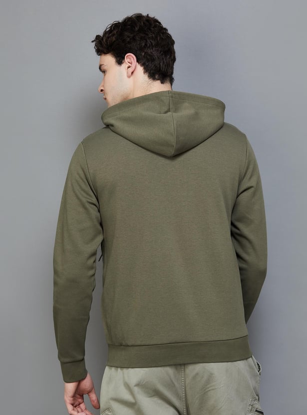 CELIO Men Solid Hooded Puffer Jacket