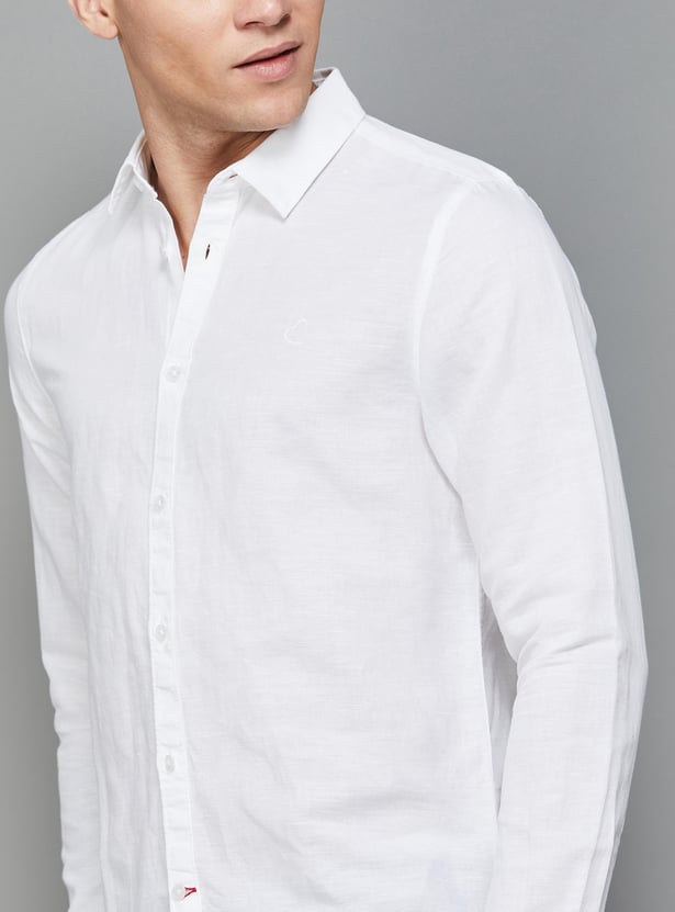 BEING HUMAN Men Solid Slim Fit Casual Shirt