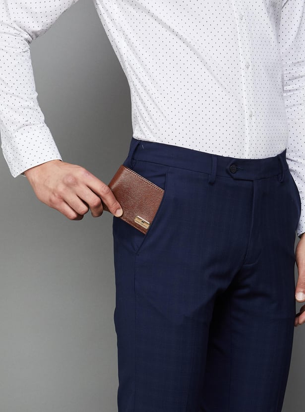 LOUIS PHILIPPE Men Leather Bi-Fold Wallet