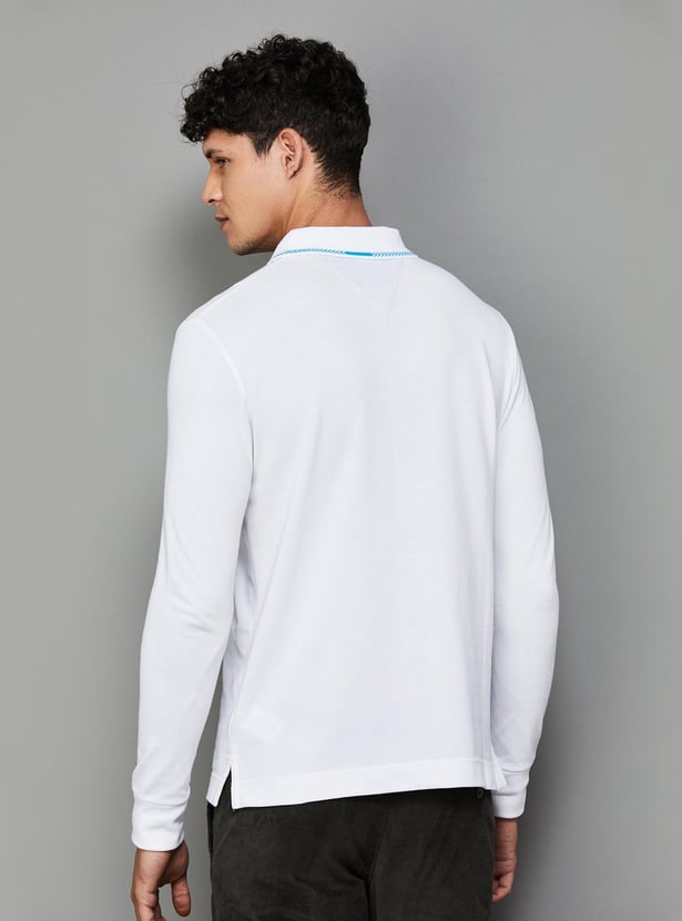 FAHRENHEIT Men Solid Slim Fit Polo T-shirt