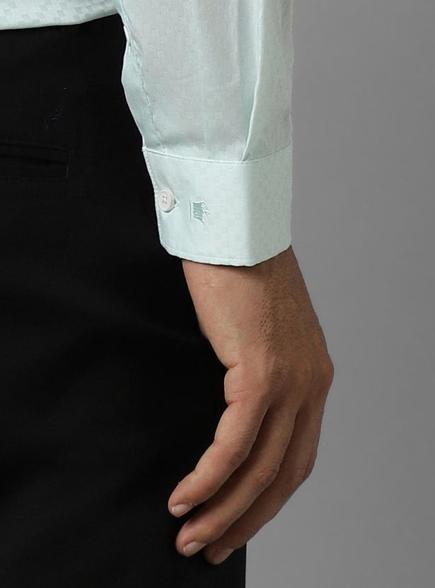 Buy LOUIS PHILIPPE Men Textured Super Slim Formal Shirt from Louis