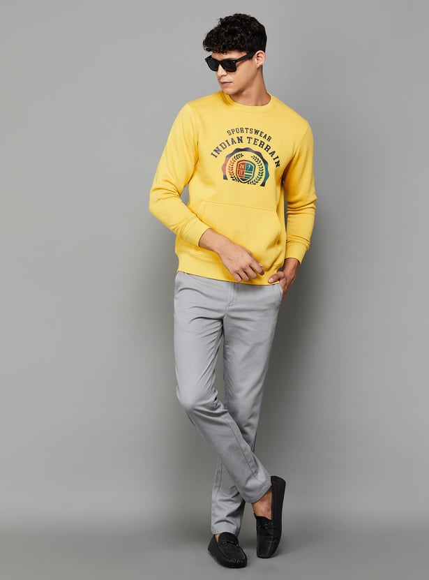 INDIAN TERRAIN Men Graphic Printed Crew Neck Sweatshirt