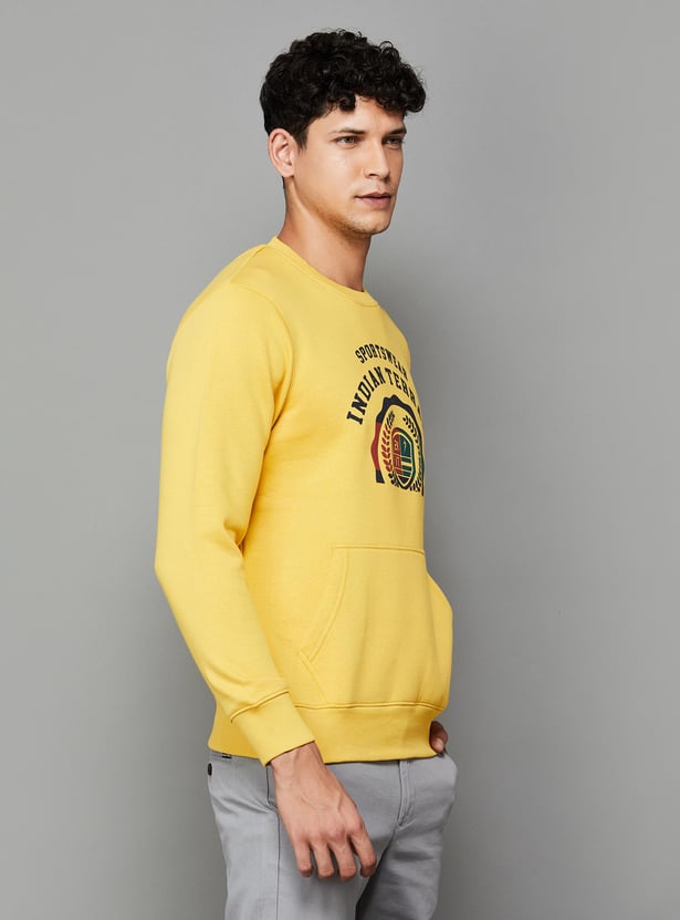 INDIAN TERRAIN Men Graphic Printed Crew Neck Sweatshirt