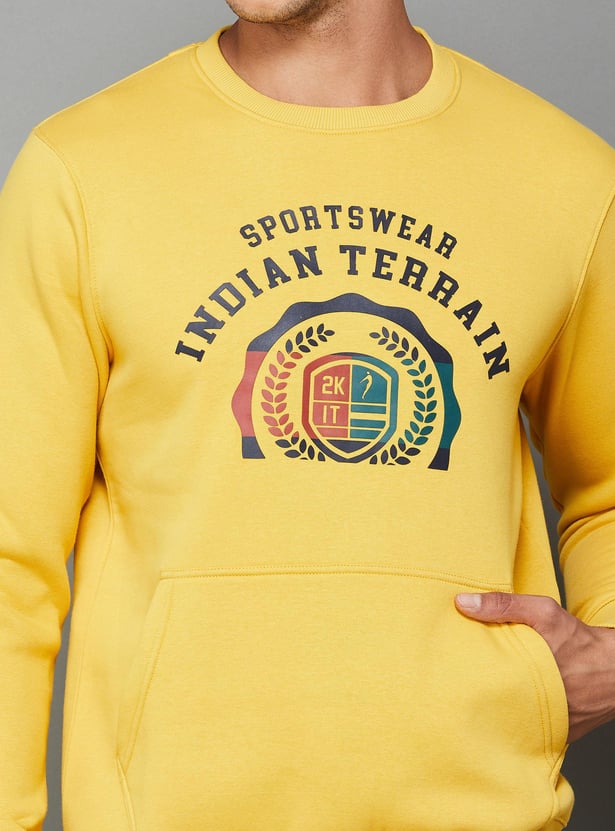 INDIAN TERRAIN Men Graphic Printed Crew Neck Sweatshirt