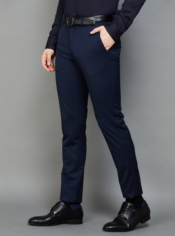 ARROW Men Solid Super Slim Fit Formal Trousers