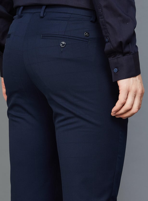 ARROW Men Solid Super Slim Fit Formal Trousers