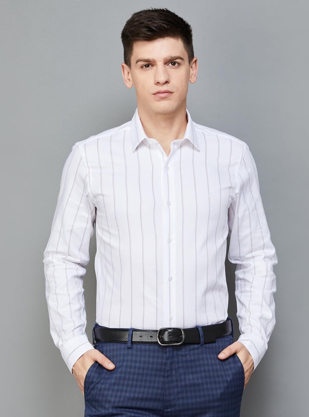 ARROW Men Striped Slim Fit Formal Shirt