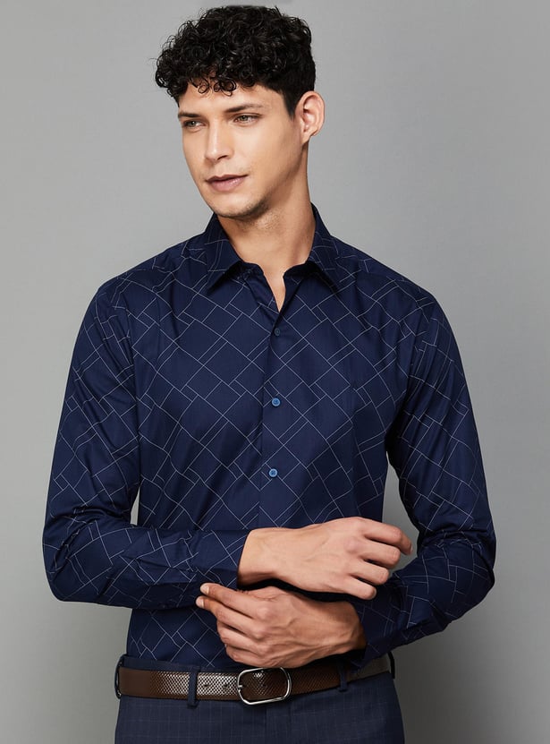 ARROW Men Printed Slim Fit Formal Shirt