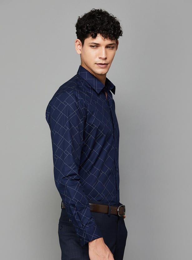 ARROW Men Printed Slim Fit Formal Shirt