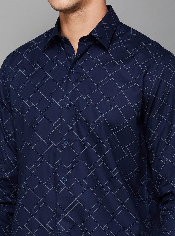ARROW Men Printed Slim Fit Formal Shirt