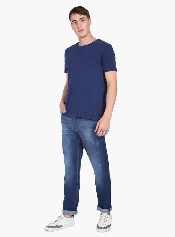 FLYING MACHINE Men Stonewashed Regular Fit Jeans