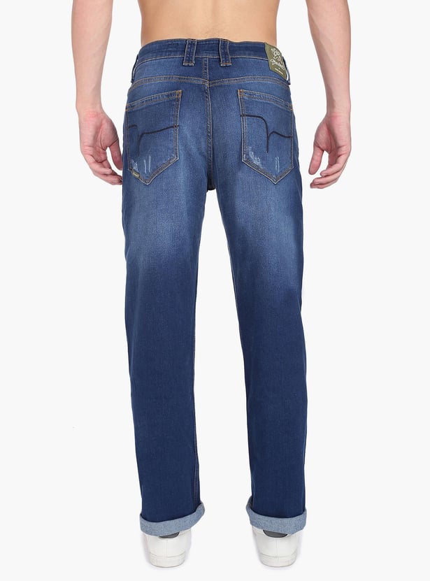 FLYING MACHINE Men Stonewashed Regular Fit Jeans