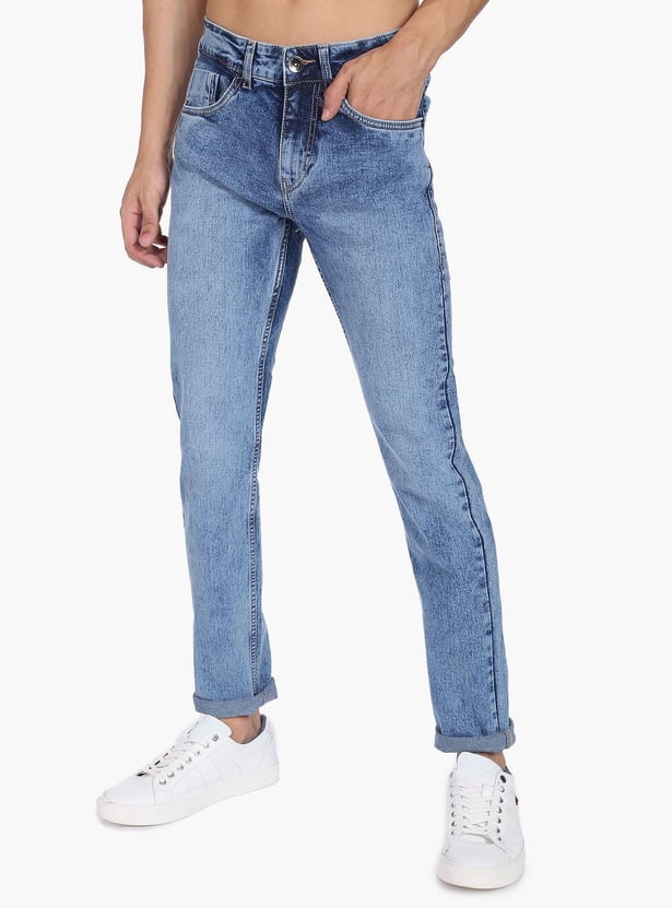 FLYING MACHINE Men Acid Washed Jackson Jeans (Skinny)